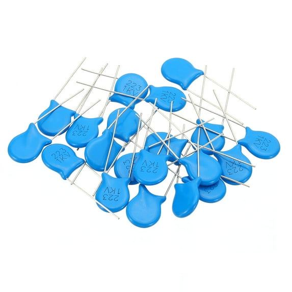 Uxcell 22nf 1kv High Voltage Ceramic Capacitor, 20 Pcs Ceramic Chip Capacitor Assortment Kit, Blue