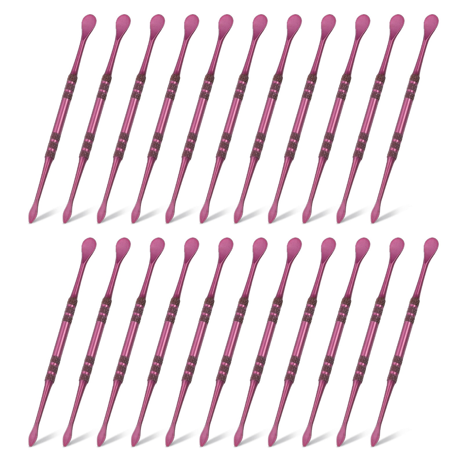Uxcell 22pcs Wax Carving Tool 4.8" Double-Headed Stainless Steel Sculpture Tools Kit Modeling Engraving Sculpting Spoons for Clay Pottery Crafts Shaping, Violet