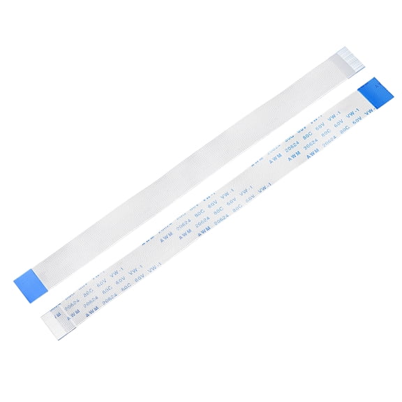 Uxcell 22pins Flexible Flat B Type Ribbon Cable for LCD TV Audio DVD Player Laptop PE White 5pcs