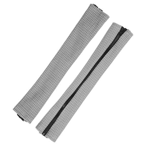 Uxcell 22x4.3 In Office Chair Armrest Covers, 1 Pair Office Chair Arm Covers Computer Chairs Arm Rest Cover with Zipper Removable Rest Slipcover Hand Rest Protector, Light Gray