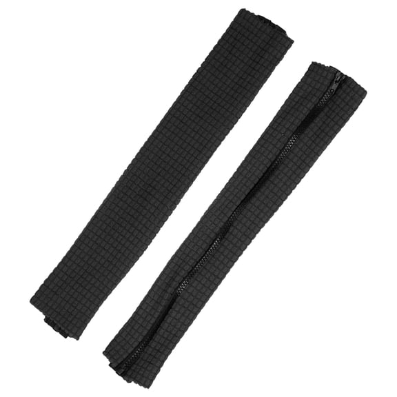 Uxcell 22x4 In Office Chair Armrest Covers, 1 Pair Office Chair Arm Covers Computer Chairs Arm Rest Cover with Zipper Removable Rest Slipcover Hand Rest Protector, Black