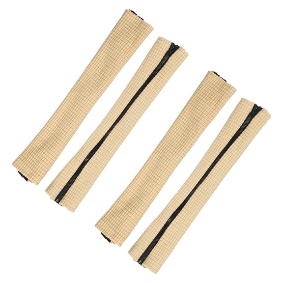 Uxcell 22x4 In Office Chair Armrest Covers, 2 Pair Office Chair Arm Covers Computer Chairs Arm Rest Cover with Zipper Removable Rest Slipcover Hand Rest Protector, Beige