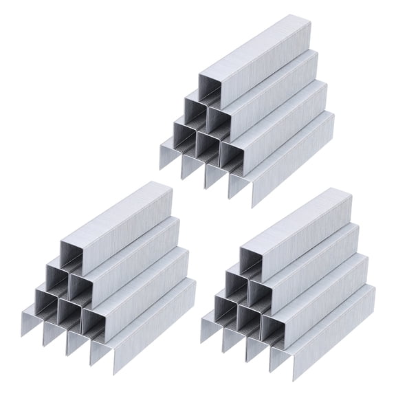Uxcell 23/15 Staples for Stapler, 3Box 3000Pcs 3/5" Leg Length Standard Flat Clinch Chisel Point Heavy Duty Staples No-Jam for Papers Office Desktop Home Supplies, Silver