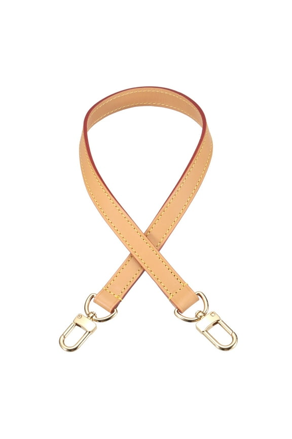 23.6 Inch Genuine Leather Purse Strap, 0.71 Inch Wide Shoulder Bag Strap Replacement Purse Straps Replacement for Women DIY Handbag Underarm Shoulder Bags, Tan