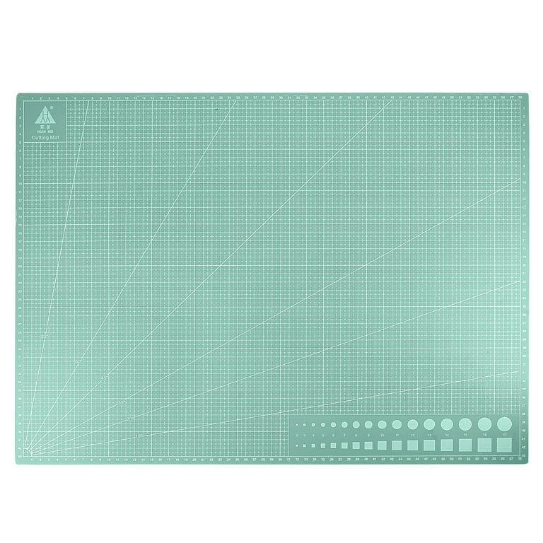 Self Healing Rotary Cutting Mat - A4 Size Green Double-sided with Grid for  Leather Cut Paper Carving Handwork Quilting Scrapbook