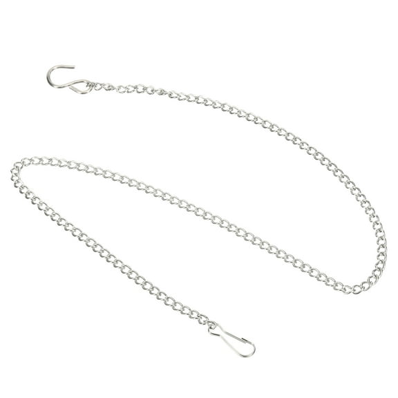 Uxcell 23.62 inch Garden Plant Hangers for Signboard Basket Hanging Chain 304 Stainless Steel Silver Tone 4pcs