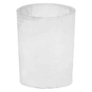 250 Micron Paint Screen Bag Elastic Opening for 1 Gallon Buckets 5pcs - White