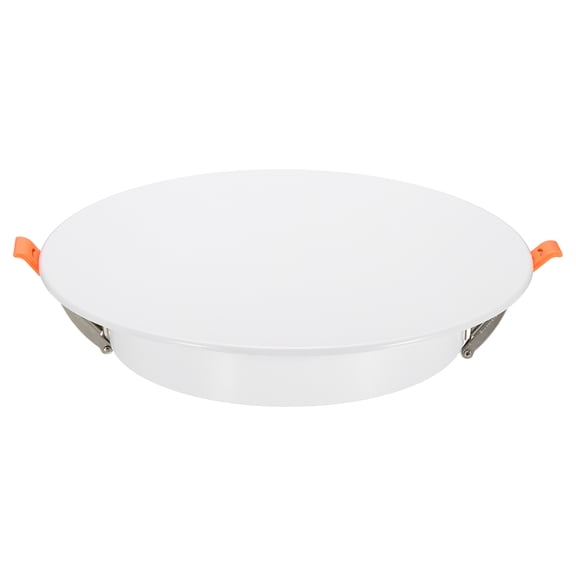 Uxcell 230mm/9.1" Round Ceiling Cover Plate, LED Downlight Hole Trim Wall Hole Spring Mount Decorative Flat Cap Access Panel for 6.9-8.5 Inch Ceiling or Wall Openings, Matte White