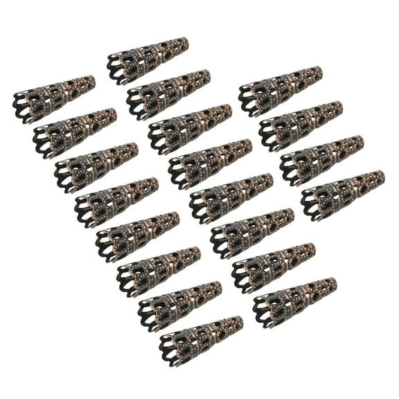 Uxcell 23mm Corsage Decorative Holder Brooch Pin Vase Pocket Boutonnieres Holder Copper 20 Pcs