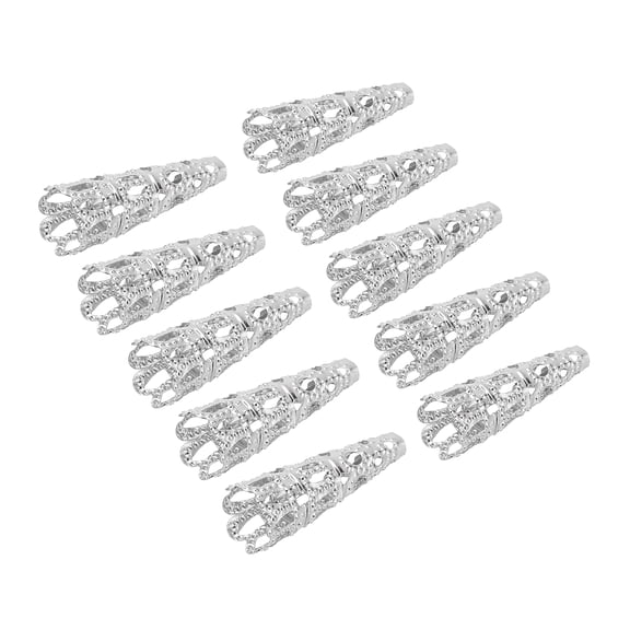 Uxcell 23mm Corsage Decorative Holder Brooch Pin Vase Pocket Boutonnieres Holder Light Silver 10 Pcs