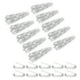 thumbnail image 1 of Uxcell 23mm Corsage Decorative Holder Brooch Pin Vase Pocket Boutonnieres Holder with Bar Pins Light Silver 10 Pack, 1 of 5