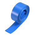 thumbnail image 1 of Uxcell 23mm Flat 6m Blue Heat Shrink Tube Wraps Battery Wrap for Big Battery Pack, 1 of 5