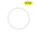 thumbnail image 1 of Uxcell 23mm OD 20mm ID 1.5mm Width Silicone Seal O-Rings White 30 Pack, 1 of 5