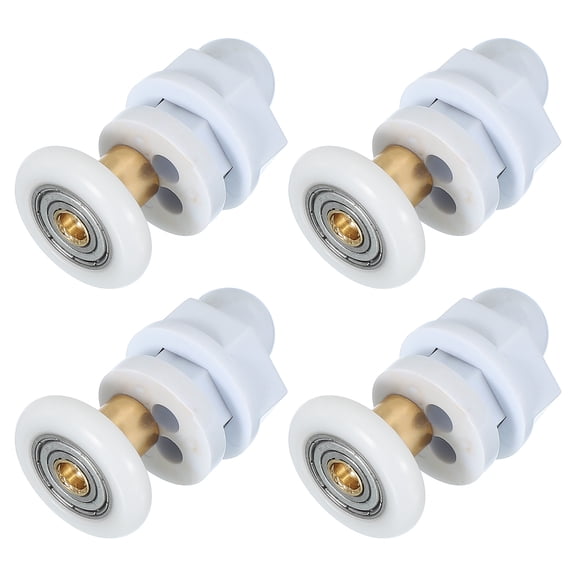 Uxcell Shower Door Rollers Copper Rod Pulley Wheels Replacement 23mm 4
