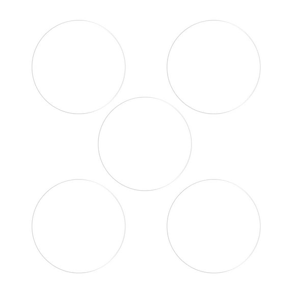 Uxcell 23mm Soft TPU Anti Scratch HD Clear Round Watch Glass Screen Protectors 5 Pack