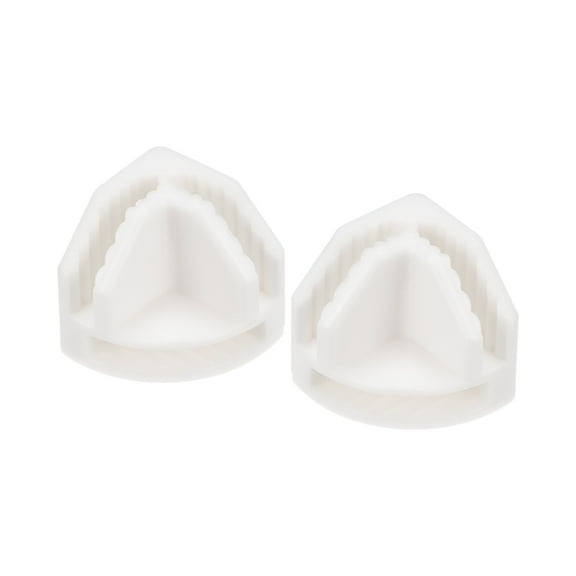 Uxcell 23x23mm Plastic Wire Cube Connectors, Angle Grid Buckle Clip, White, 20Pack