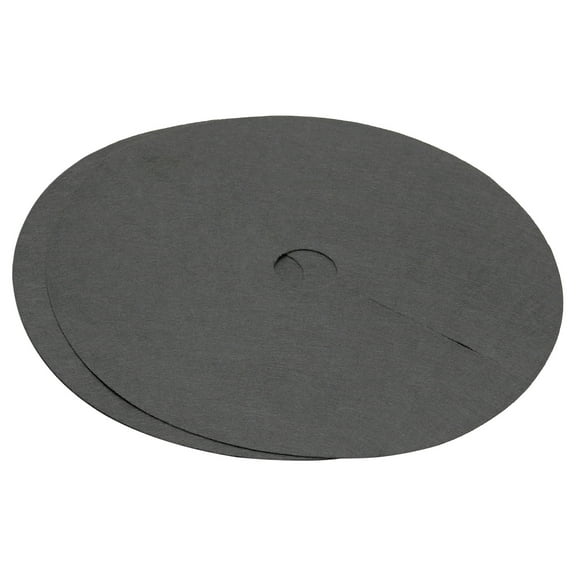 Uxcell Tree Mulch Ring Nonwoven Tree Protector Mat Plant Cover for Weed Control Round Weed Black 2 Pack 24.4"