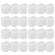 Uxcell 24/410 PP Plastic Disc Top Caps Press Cap, 48Pcs Durable Replacement Caps, White