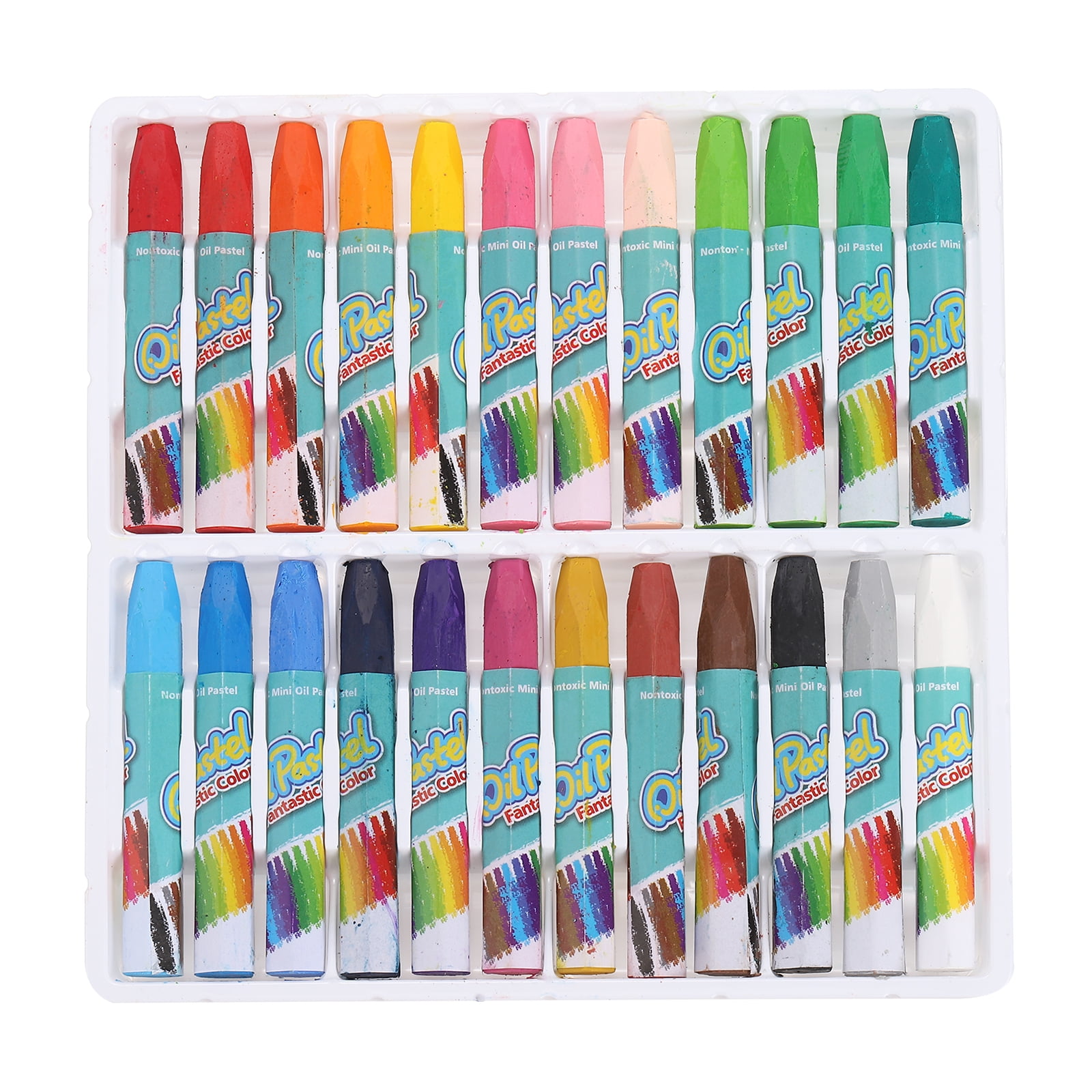 Ooly - Ensemble de 24 Crayons de Bois - Tons Pastels||Ooly - Set of 24 Soft-Hued Colored Pencils main image 0