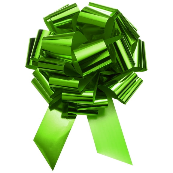 Uxcell 24" Extra Giant Large Pull Bow Christmas Metallic Car Gift Wrapping Bows for Wedding Gift, Lawn Green