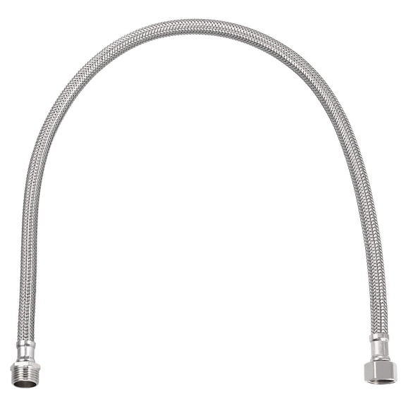 Uxcell 24" Faucet Supply Line Connector, G3/8 Female x G1/2 Male 304 Stainless Steel Water Supply Hose