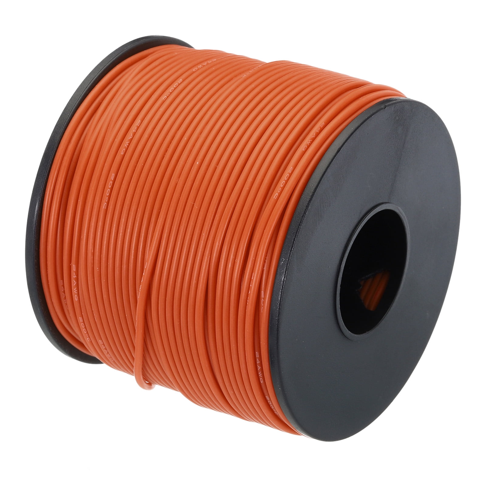 MECCANIXITY 24 AWG Silicone Wire - Black & Red, 30m Each, Tinned Copper, High Temp 200°C, 600V