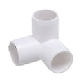 thumbnail image 1 of Uxcell 24 Pack 1/2" SCH40 Elbow Pipe Fitting, 3-Way Elbow Corner Side Outlet Tee Fitting, Furniture Grade Pipe Connectors for DIY Project, Pond Protection, Socket x Socket, 1 of 1