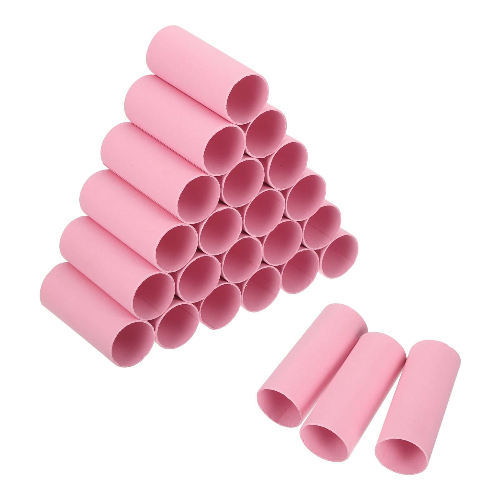 Uxcell 24 Pack Cardboard Tubes,Toilet Paper Rolls Corrugated Roll,3.94x1.58",Light Pink