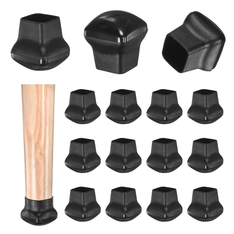 Uxcell 24-Pack Chair Leg Floor Protectors, Elastic Rubber
