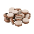 thumbnail image 1 of Uxcell 24 Pack Nail on Felt Pads 0.98" Round Furniture Pads Chair Slides Glides, Brown, 1 of 7