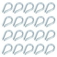 thumbnail image 1 of Uxcell 24 Pack Wire Rope Thimble, 3/8" M10 Carbon Steel Thimble for 3/8" Diameter Wire Rope, Marine Rigging, Boat, Fishing, Construction, Industrial Applications, 1 of 6