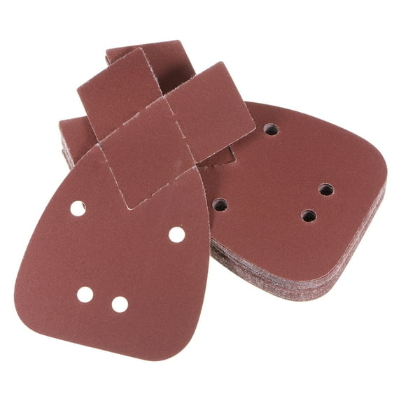 Uxcell 24 Packs 1000 Grits Aluminum Oxide Hook & Loop Sandpapers Sanding Pads with Extra Tips Brown