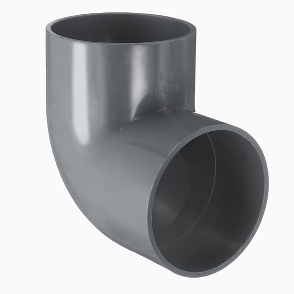 Uxcell 1Pcs 4" 90 Degree Elbow Pipe Fittings, Furniture Construction Grade 2-Way 90 Degree Elbow Corner Adapter for DIY Construction Furniture Garden Shelf Connection, Grey