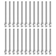 Uxcell 24 Pcs 8G 2 Inch Blunt Tip Dispensing Needle with Lure Lock for Refilling Liquid Inks Adhesives