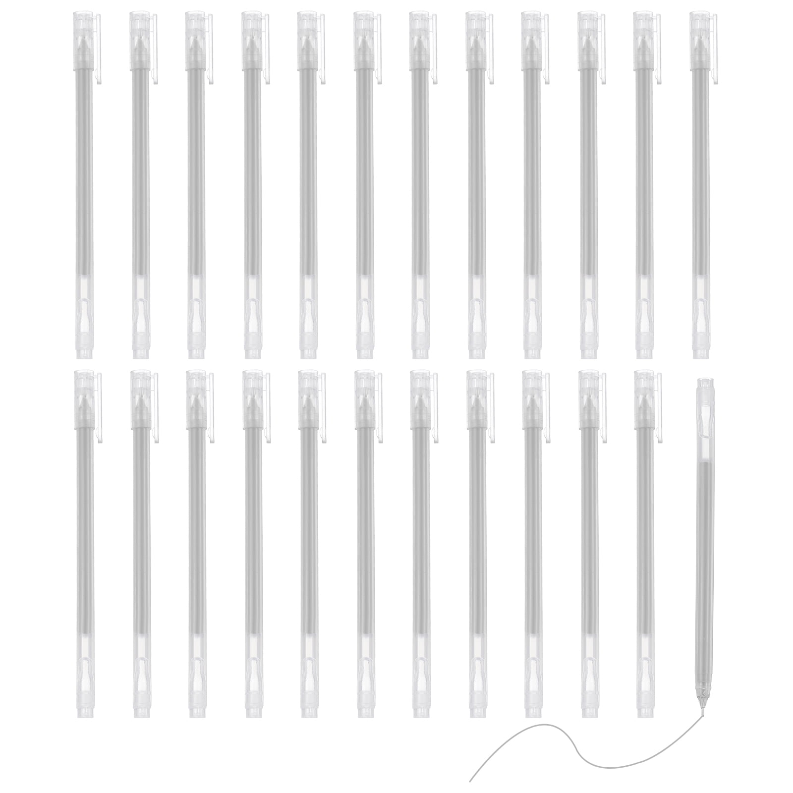 12 Pack Pastel Gel Pens - 0.5mm Fine Tip For Journaling, Drawing On Black Paper & DIY Crafts