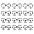 thumbnail image 1 of Uxcell 24 Pcs Flat Head Button Stud 12mm Screw Back Rivets Stud Set, Silver, 1 of 6