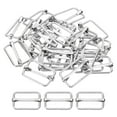thumbnail image 1 of Uxcell Slide Buckle 24 Pcs Metal Tri-Glide Strap Adjuster 0.63 x 0.98", 1 of 6