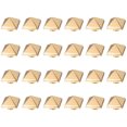 thumbnail image 1 of Uxcell 24 Pcs Square Spike Studs Rivets 15mm Metal Leather Rivets, Gold, 1 of 6