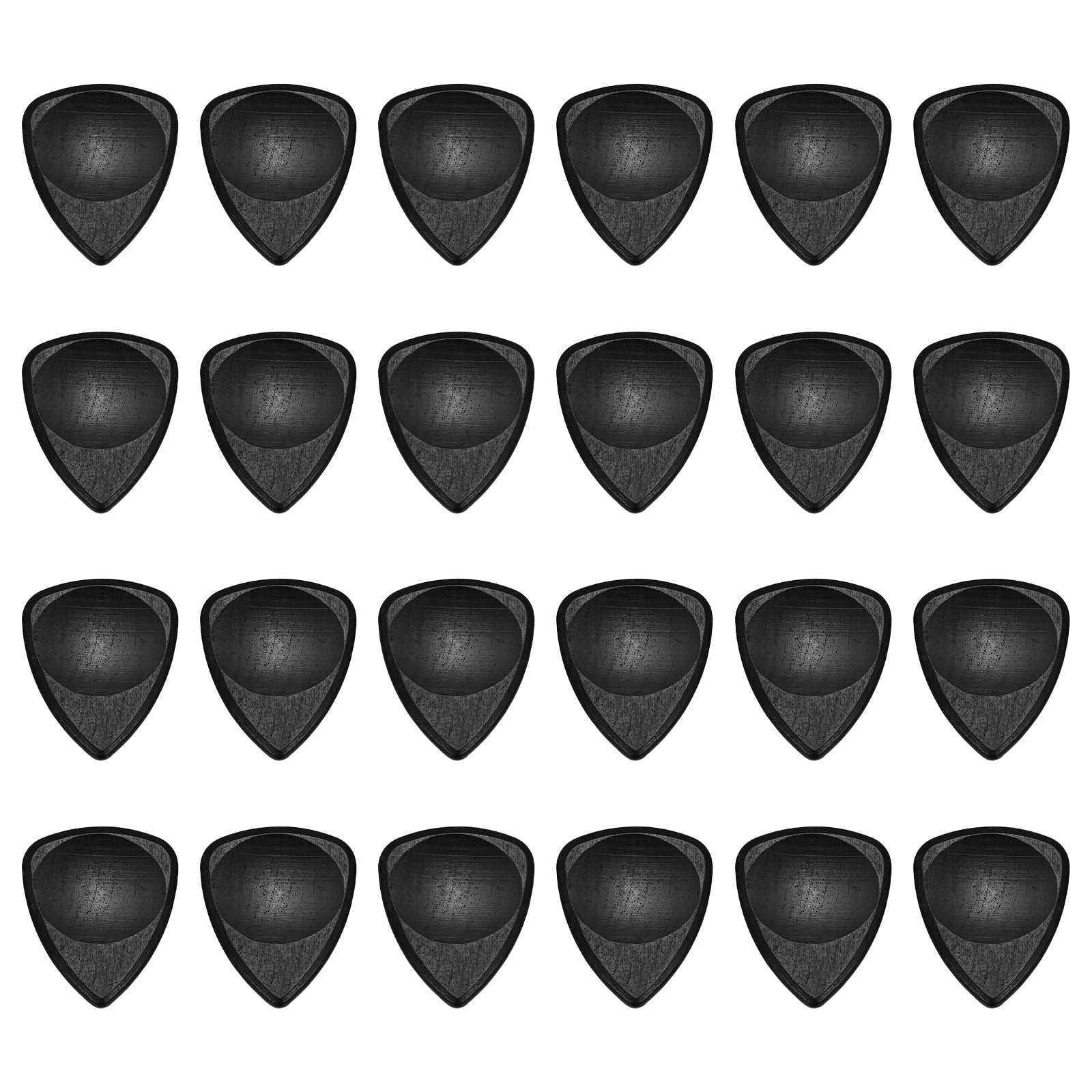Uxcell 24 Pcs Wood Guitar Pick, 3.0mm Ultra Heavy Gauge Wood Groove Shape Guitar Picks for Electric and Acoustic Guitars, Purple Red