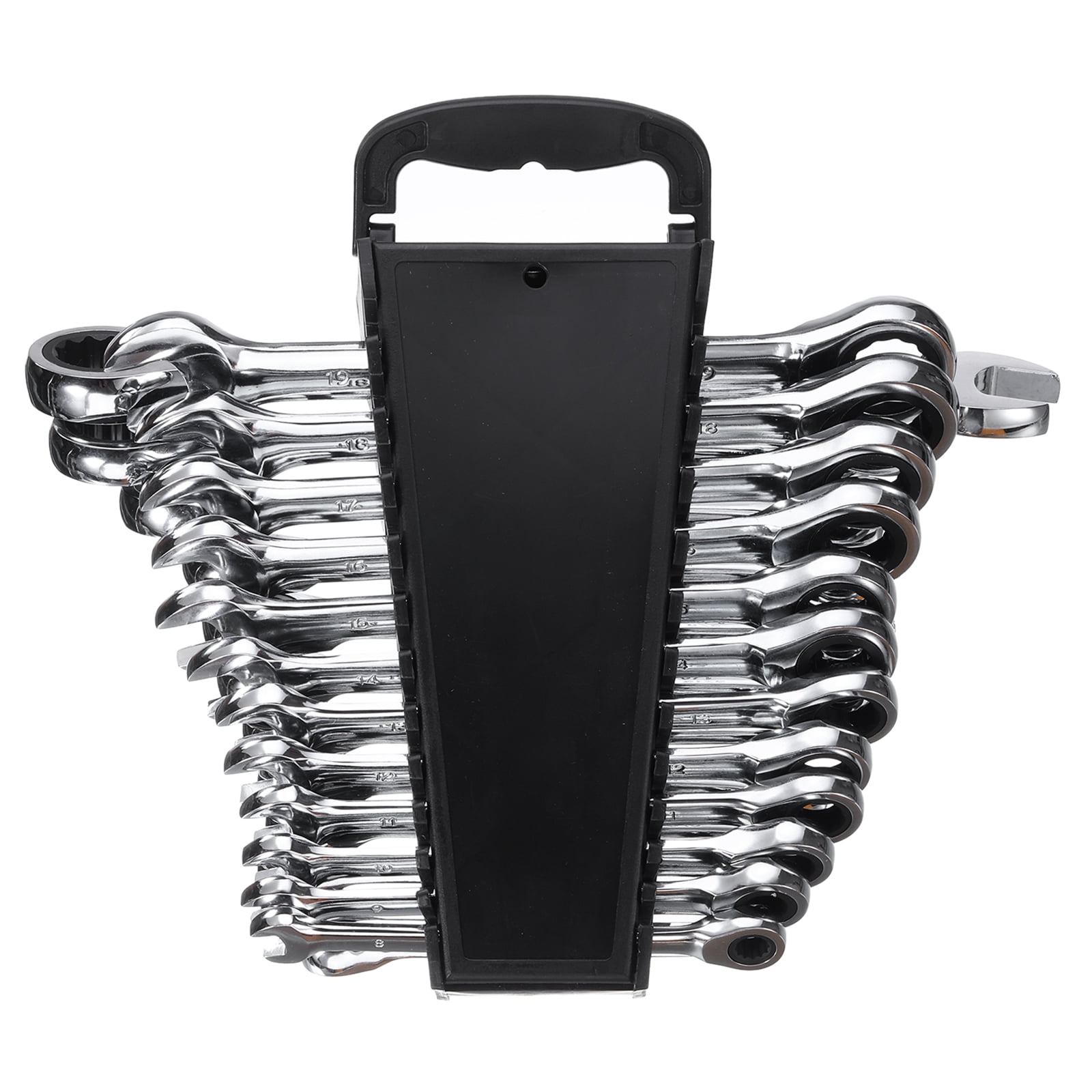 Uxcell 24 Pieces Ratcheting Combination Wrench Set Inch and Metric 12PT Ratchet Wrench