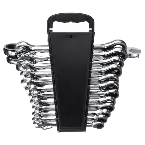 Uxcell 24 Pieces Ratcheting Combination Wrench Set Inch and Metric 12PT Ratchet Wrench