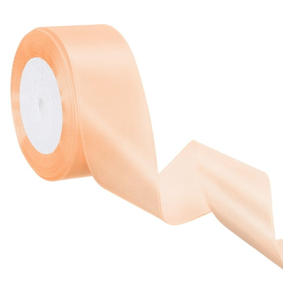 Uxcell 24 Yards Champagne Satin Ribbon, Polyester for Gift Wrapping Wedding Decoration