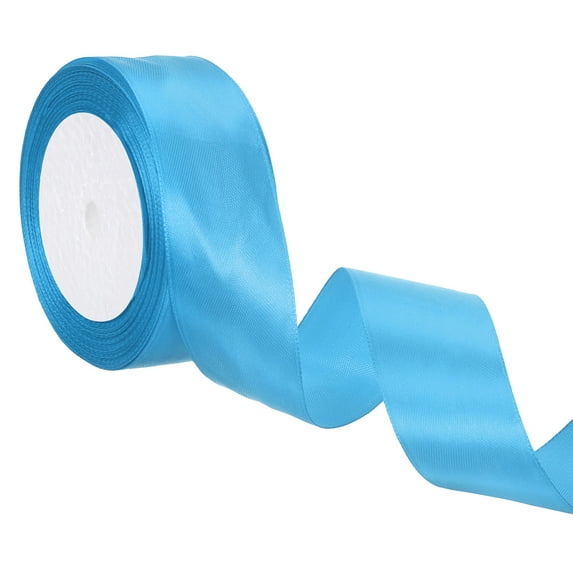Uxcell 24 Yards Lake Blue Satin Ribbon, Polyester for Gift Wrapping Wedding Decoration