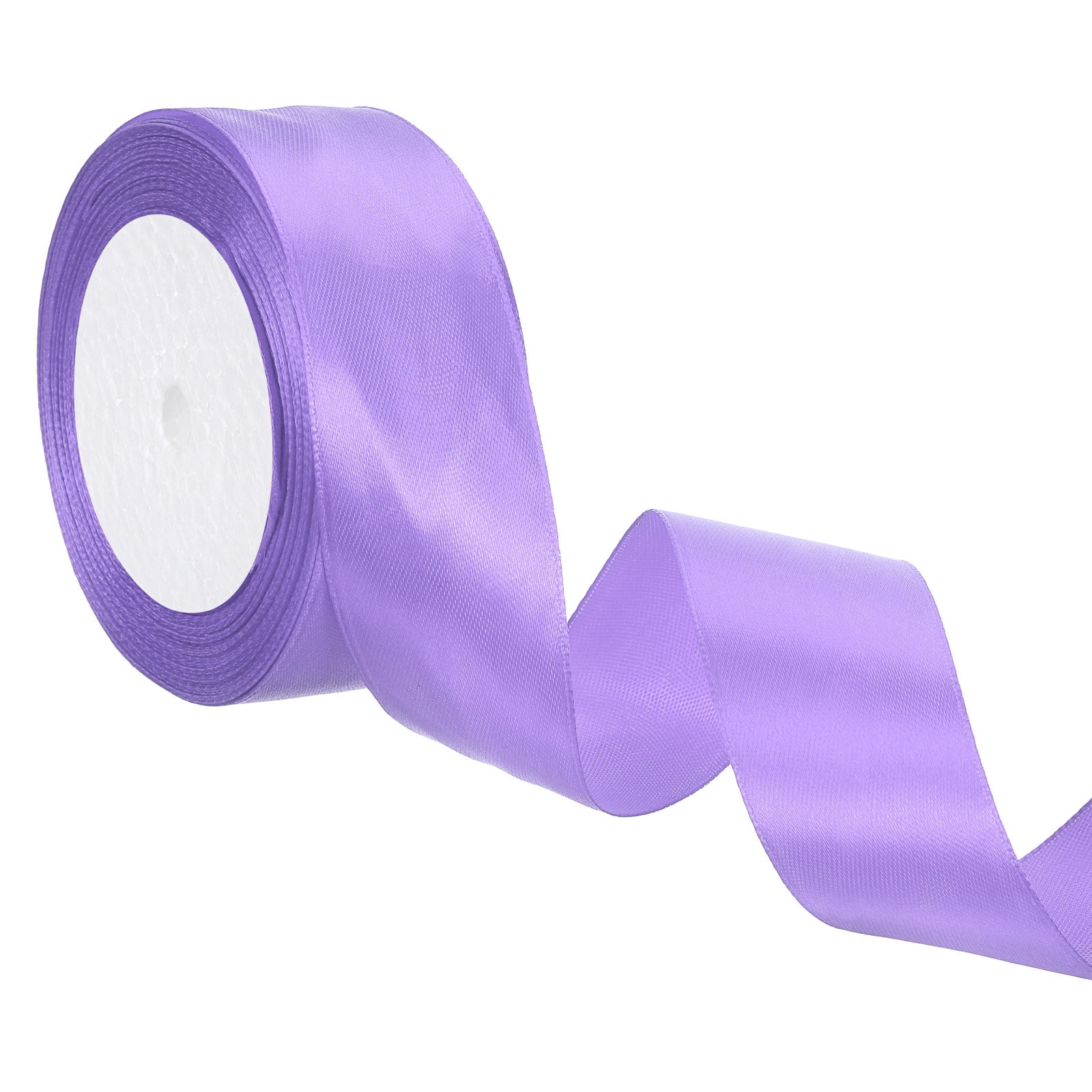 Uxcell 24 Yards Violet Satin Ribbon, Polyester for Gift Wrapping ...