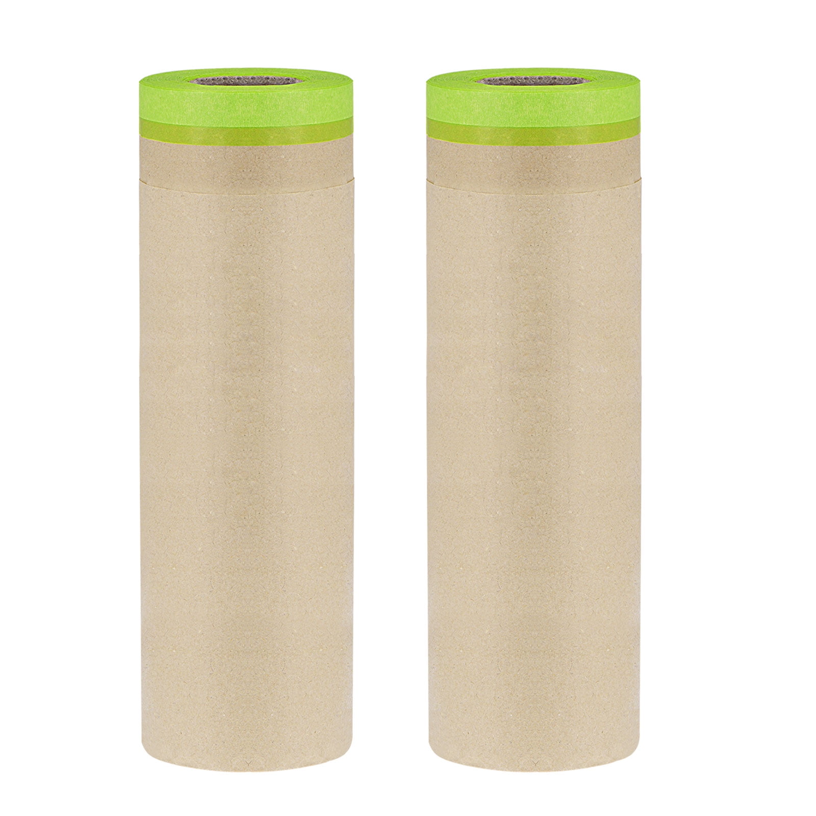 Uxcell 24" x 49ft Pre-Taped Masking Film with High-Tack Painters Tape 2Pack