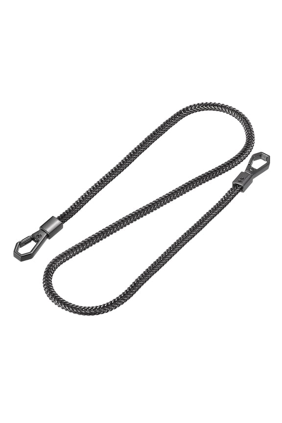 24"x0.24" Purse Chain Strap Purse Handle Cross Body Shoulder Replacement Strap, Black