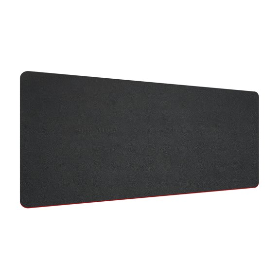 Uxcell 23.62"x11.81" Desk Mat Protector, PU Leather Dual Side Waterproof Mouse Pad Writing Mat for Office Home, Black, Red