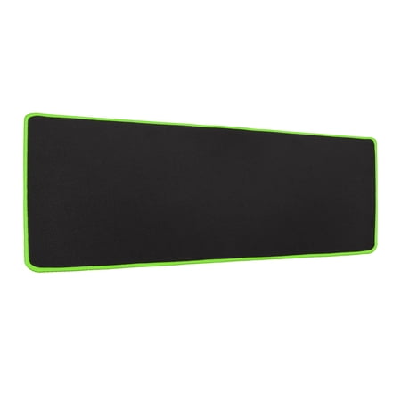 Uxcell 24"x12" Desk Mat Protector, Rubber Non-Slip Mouse Pad Writing Mat for Office Home, Black/Green