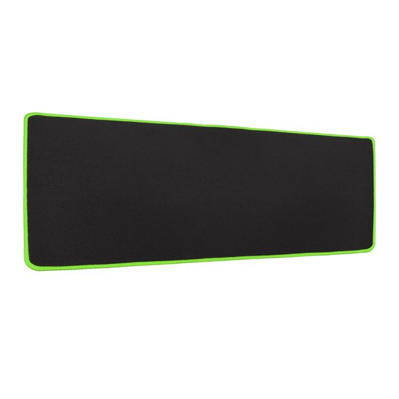 Uxcell 24"x12" Desk Mat Protector, Rubber Non-Slip Mouse Pad Writing Mat for Office Home, Black/Green
