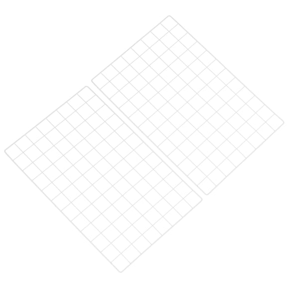 Uxcell 24"x16" Wire Grid Panel, 2 Pcs WWall Grid Decorative Board Photo Display for Home Office Wedding, White